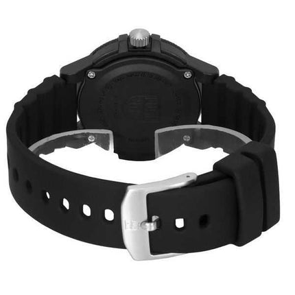 Luminox Leatherback Sea Turtle Cinturino in silicone Quadrante nero Quarzo XS.0301.L 100M Orologio da uomo