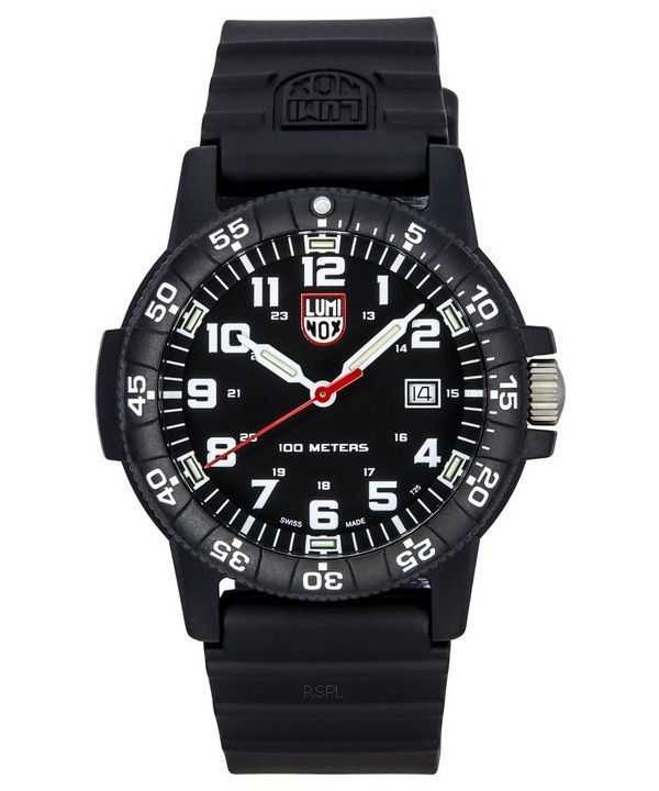 Luminox Leatherback SEA Turtle Giant cinturino in poliuretano quadrante nero orologio da uomo al quarzo svizzero XS.0321.L 100M