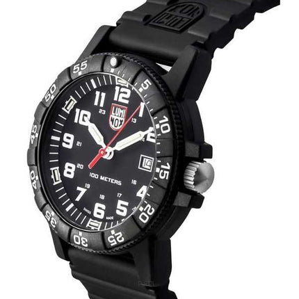 Luminox Leatherback SEA Turtle Giant cinturino in poliuretano quadrante nero orologio da uomo al quarzo svizzero XS.0321.L 100M