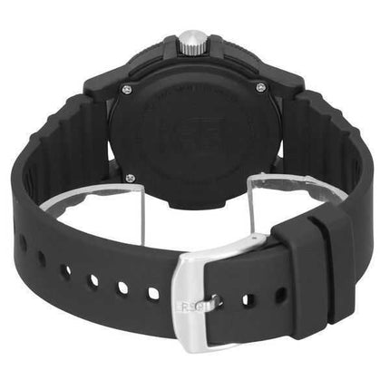 Luminox Leatherback Sea Turtle Giant Cinturino in poliuretano Quadrante nero Quarzo XS.0325 100M Orologio da uomo