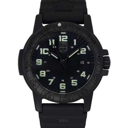 Luminox Leatherback Sea Turtle Giant PU Strap Quadrante Nero Quarzo XS.0330 100M Orologio da Uomo