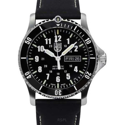 Luminox Sport Timer cinturino in pelle quadrante blu automatico subacqueo XS.0921 200M orologio da uomo