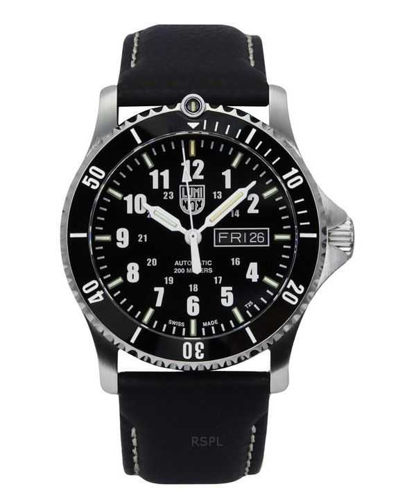 Luminox Sport Timer cinturino in pelle quadrante blu automatico subacqueo XS.0921 200M orologio da uomo