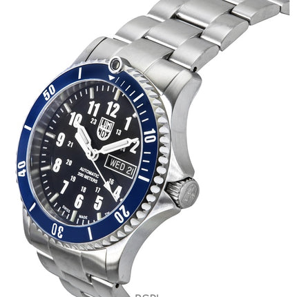 Orologio da uomo Luminox Sport Timer in acciaio inossidabile con quadrante blu, automatico, subacqueo XS.0924 200M