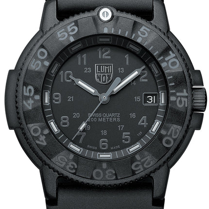 Orologio da uomo Luminox Sea Original Navy Seal serie 3000 Swiss Quartz 200M XS.3001.BO