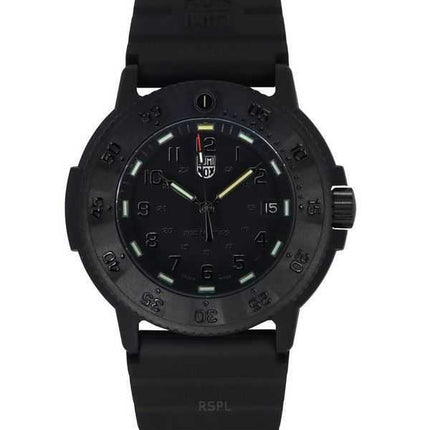Luminox Original Navy Seal Cinturino in gomma Quadrante nero Quarzo Diver&#39;s XS.3001.EVO.BO.S 200M Orologio da uomo