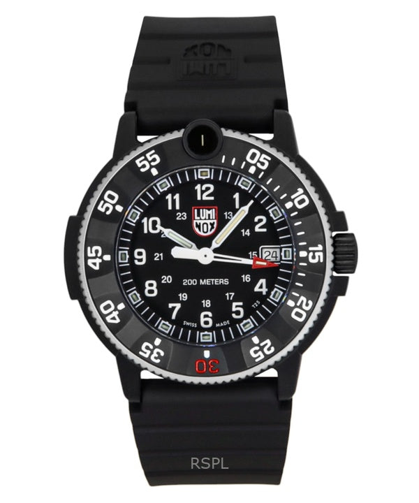 Orologio da uomo Luminox Navy SEAL Original 3001 Heritage con quadrante nero, al quarzo, subacqueo XS.3001.H 200M