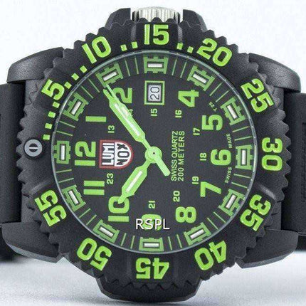 Orologio da uomo Luminox Sea Navy Colormark serie 3050 Swiss Quartz Orologio da uomo 200M XS.3067