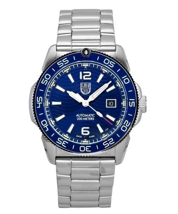 Luminox Pacific Diver in acciaio inossidabile quadrante blu automatico XS.3104 200M orologio da uomo