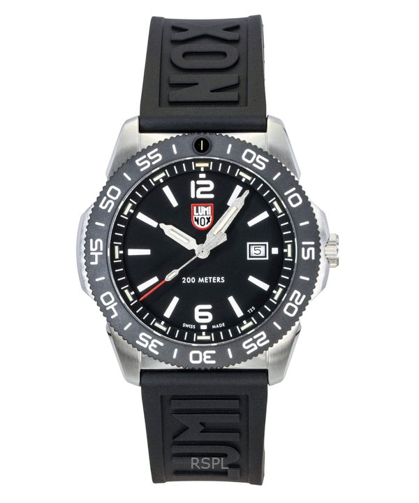 Orologio da uomo Luminox Pacific Diver con cinturino in gomma e quadrante nero, al quarzo, subacqueo XS.3121.1 200M