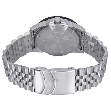 Orologio da uomo Luminox Pacific Diver Ripple in acciaio inossidabile con quadrante nero al quarzo XS.3122M.1 200M