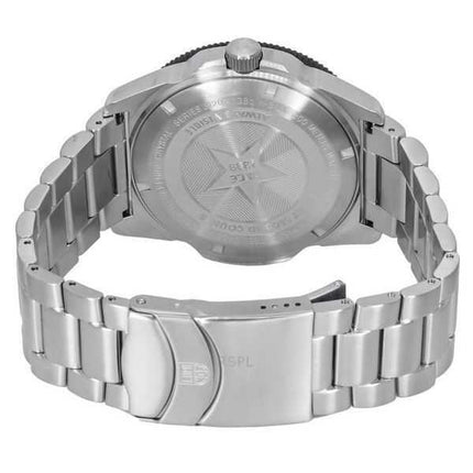 Orologio da uomo Luminox Pacific Diver in acciaio inossidabile con quadrante nero al quarzo XS.3122 200M