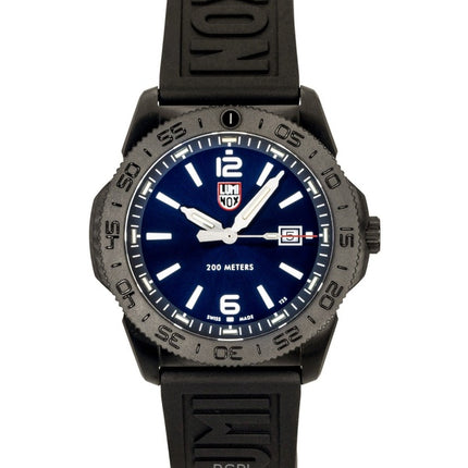 Orologio da uomo Luminox Pacific Diver con cinturino in gomma e quadrante blu Sunray, al quarzo, subacqueo XS.3123.B 200M