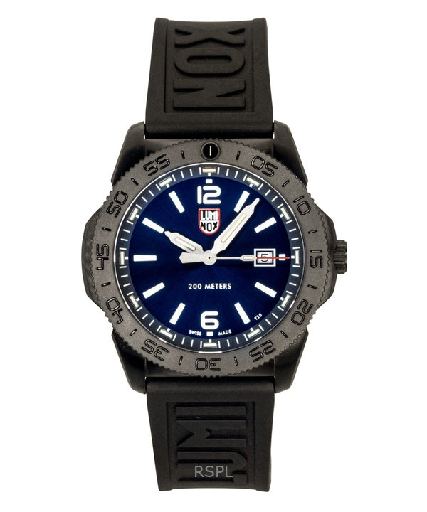 Orologio da uomo Luminox Pacific Diver con cinturino in gomma e quadrante blu Sunray, al quarzo, subacqueo XS.3123.B 200M