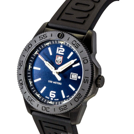 Orologio da uomo Luminox Pacific Diver con cinturino in gomma e quadrante blu Sunray, al quarzo, subacqueo XS.3123.B 200M