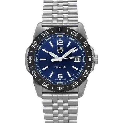 Luminox Pacific Diver Ripple in acciaio inossidabile quadrante blu al quarzo XS.3123M.SET.1 200M Orologio da uomo con cinturino