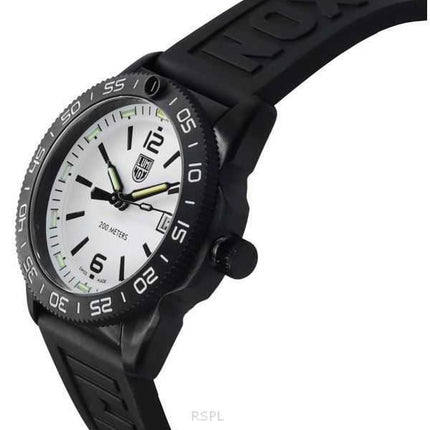 Luminox Pacific Diver Ripple cinturino in gomma quadrante bianco quarzo XS.3127M 200M orologio da uomo
