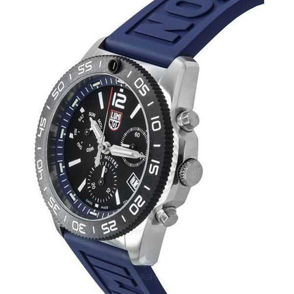 Orologio da uomo Luminox Pacific Diver Chronograph Navy cinturino in caucciù quadrante nero svizzero al quarzo Diver XS.3143 200