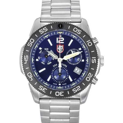 Luminox Pacific Diver Cronografo Acciaio Inossidabile Quadrante Blu Quarzo XS.3144 200M Orologio da Uomo