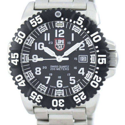 Orologio da uomo Luminox Sea Navy Seal Acciaio Colormark serie 3150 Orologio da uomo 200M XS.3152.NV