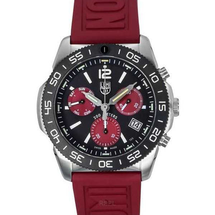 Luminox Pacific Diver Cronografo Cinturino in Gomma Quadrante Nero Quarzo XS.3155.1.SET 200M Orologio da Uomo