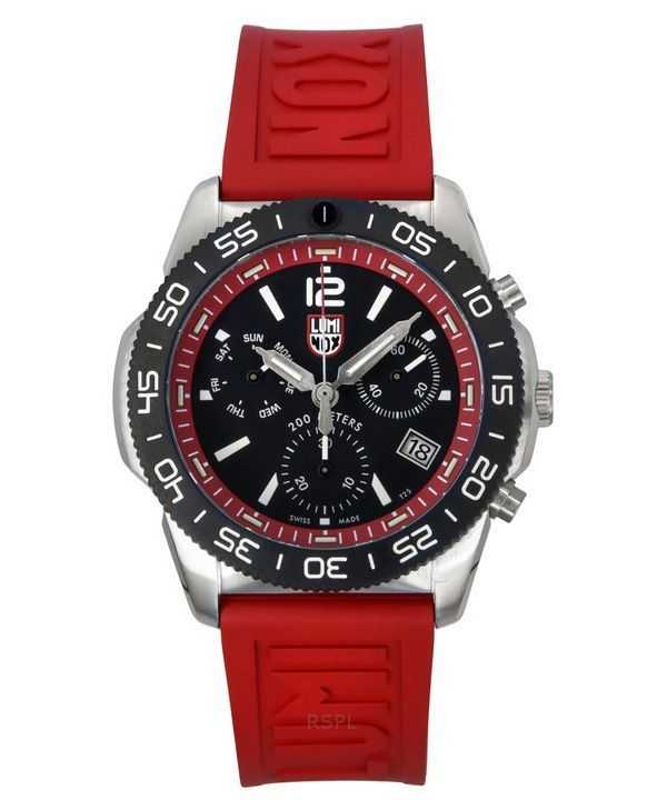 Luminox Pacific Diver Cronografo Cinturino in Gomma Quadrante Nero Quarzo XS.3155 200M Orologio da Uomo