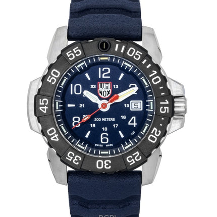 Orologio da uomo Luminox Navy Seal con cinturino in gomma e quadrante blu, al quarzo, subacqueo XS.3253.CB 200M