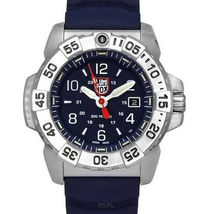 Luminox Navy Seal cinturino in gomma quadrante blu quarzo subacqueo XS.3253 200M orologio da uomo