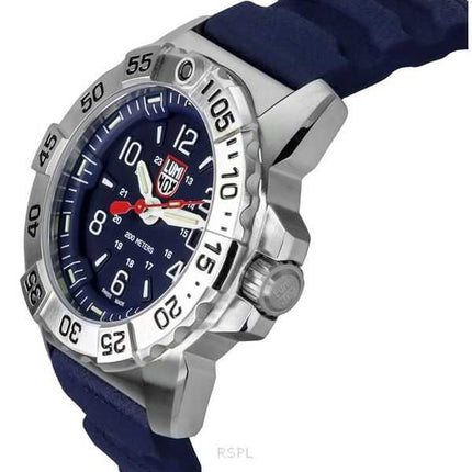 Luminox Navy Seal cinturino in gomma quadrante blu quarzo subacqueo XS.3253 200M orologio da uomo