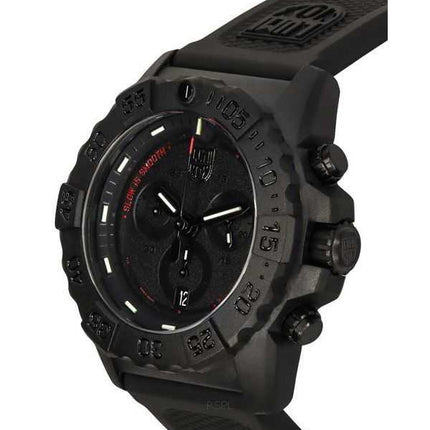 Orologio da uomo Luminox Navy SEAL cronografo cinturino in caucciù quadrante nero svizzero al quarzo Diver XS.3581.SIS 200M