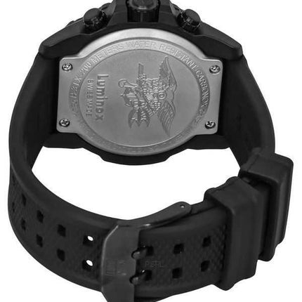 Orologio da uomo Luminox Navy SEAL cronografo cinturino in caucciù quadrante nero svizzero al quarzo Diver XS.3581.SIS 200M