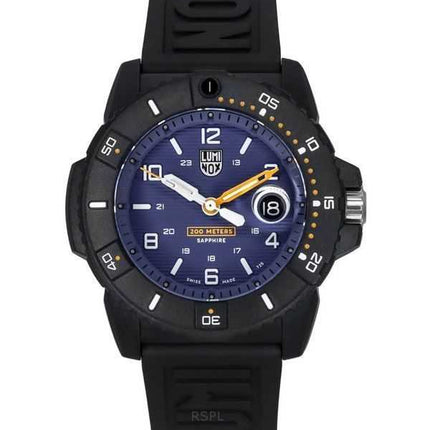 Luminox Navy Seal Foundation Cinturino in gomma Quadrante blu Quarzo Diver's XS.3602.NSF 200M Orologio da uomo