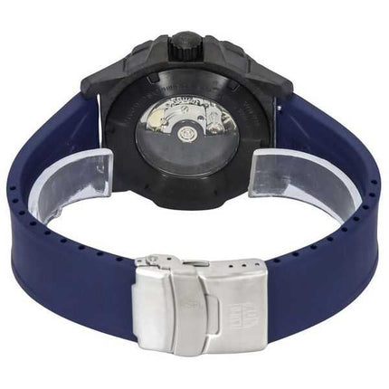 Orologio da uomo Luminox Master Carbon SEAL cinturino in caucciù quadrante blu svizzero automatico Diver XS.3863 200M