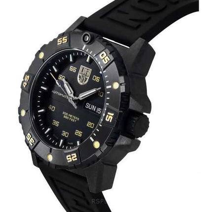 Luminox Master Carbon SEAL Limited Edition Cinturino in gomma Quadrante nero Orologio subacqueo automatico XS.3865.GOLD 200M da