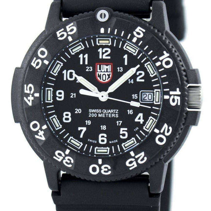 Orologio da uomo Luminox Sea Original Navy Seal serie 3000 Swiss Quartz 200M XS.3001