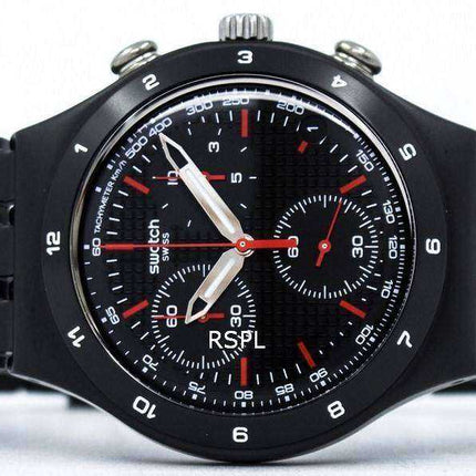 Swatch Irony Black Coated Chorongraph Quartz YCB4019AG Orologio unisex