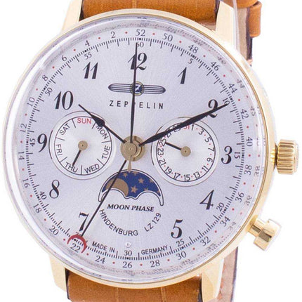 Zeppelin Hindenburg LZ129 7039-1 70391 Orologio da donna al quarzo con fasi lunari
