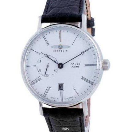 Orologio da uomo Zeppelin LZ120 Roma quadrante bianco automatico 7104-1 71041