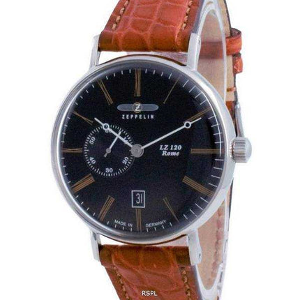 Orologio da uomo Zeppelin LZ120 Roma quadrante nero automatico 7104-2 71042