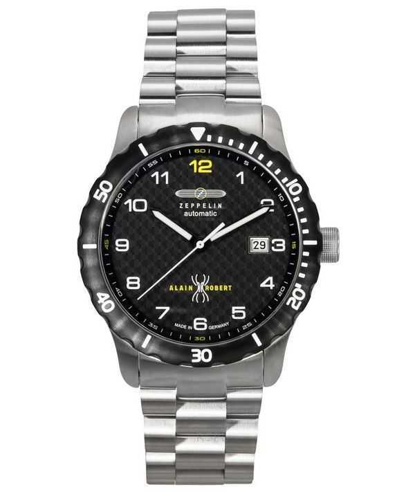 Zeppelin Night Cruise Alain Robert Limited Edition Automatic Diver&#39;s 7266M5set Orologio da uomo 200M con cinturino extra