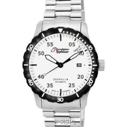 Zeppelin Eurofighter Typhoon Beige Luminous Dial Automatic Diver&#39;s 7268M-5 7268M5 200M Orologio da uomo