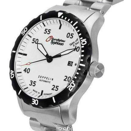 Zeppelin Eurofighter Typhoon Beige Luminous Dial Automatic Diver&#39;s 7268M-5 7268M5 200M Orologio da uomo
