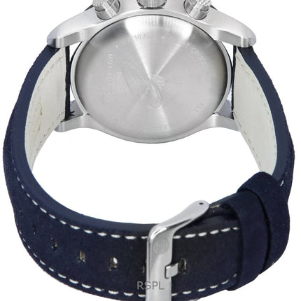 Zeppelin Night Cruise Cronografo cinturino in pelle quadrante blu quarzo 7288-3 100M orologio da uomo