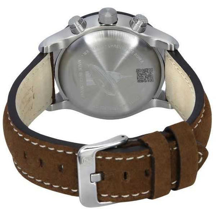 Zeppelin Night Cruise Cronografo Cinturino in Pelle Quadrante Verde Quarzo 72884 100M Orologio da Uomo