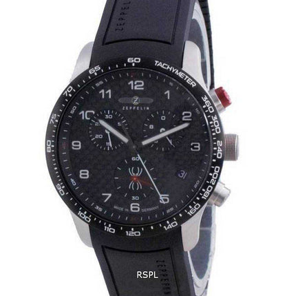 Orologio da uomo Zeppelin Alain Robert in edizione limitata con cronografo al quarzo 72944_K-B 72944_KB 100M