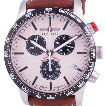 Zeppelin Night Cruise Cronografo al quarzo 7296-1 72961 Orologio da uomo 100M