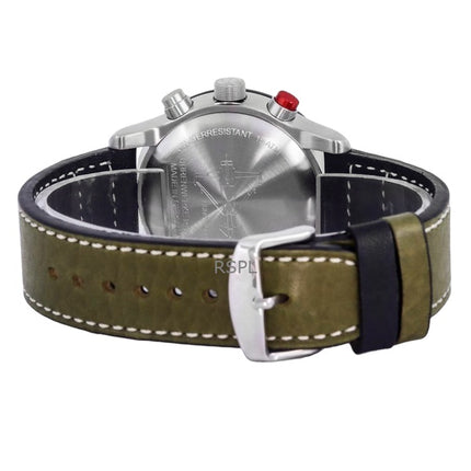 Orologio da uomo Zeppelin Eurofighter cronografo cinturino in pelle quadrante beige al quarzo 7298-5 72985 100M orologio da uomo