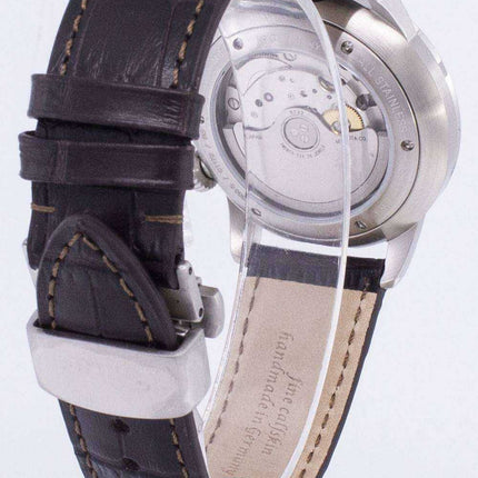Orologio da uomo automatico 7366-5 73665 della serie Zeppelin Flatline Power Reserve realizzato in Germania
