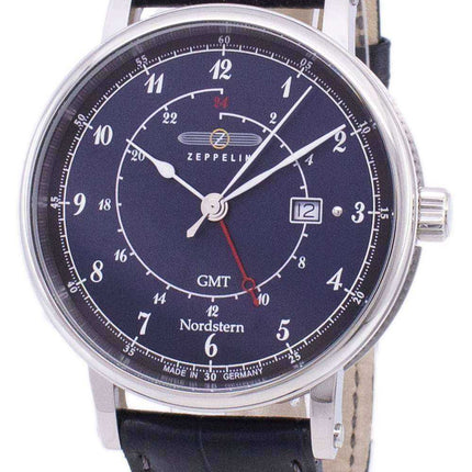 Zeppelin Series Nordstern GMT Germany Made 7546-3 75463 Orologio da uomo