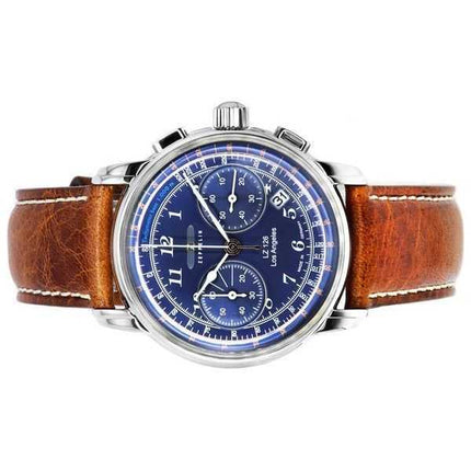 Orologio da uomo Zeppelin LZ126 Los Angeles cronografo quadrante blu al quarzo Z76143